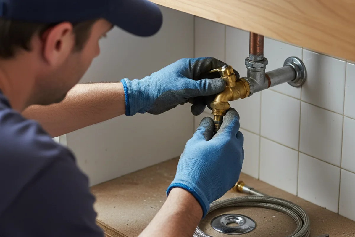Shutoff valve and fitting work during Repiping in Lima